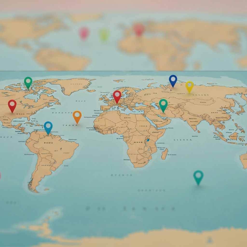 Global locations map